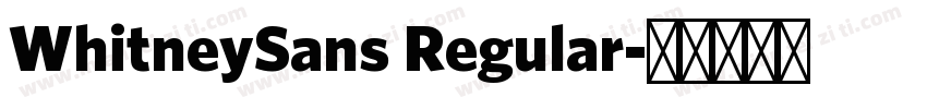 WhitneySans Regular字体转换